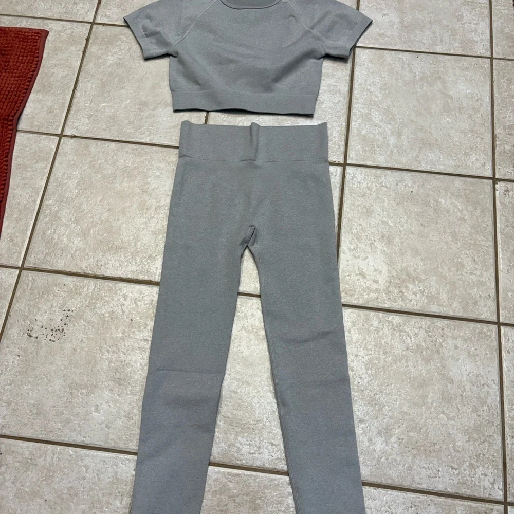Gray Girls Two-Piece Set